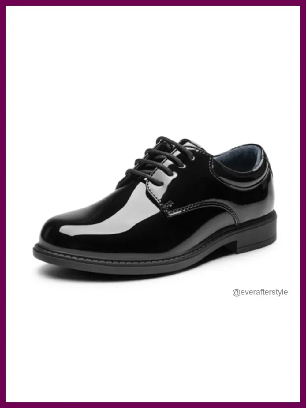 Boys Oxford Dress Shoes Faux Leather Lace Up Low Top